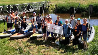 Водный туризм на Брестчине освоили члены профсоюза УЗ «Брестская городская больница №2».