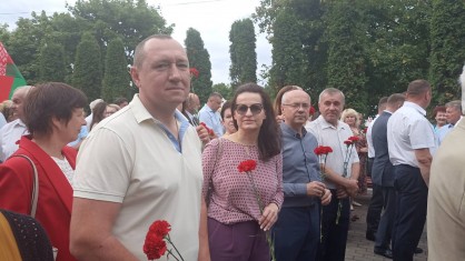 Пинск торжественно отметил 79-летие освобождения города от немецко-фашистских захватчиков